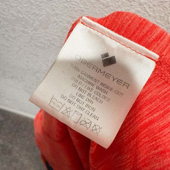 Obermeyer Girls Cora FLC Hoodie Girls Large Long Sleeve Coral Base Layer Ski - Picture 11 of 12